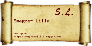 Smegner Lilla névjegykártya